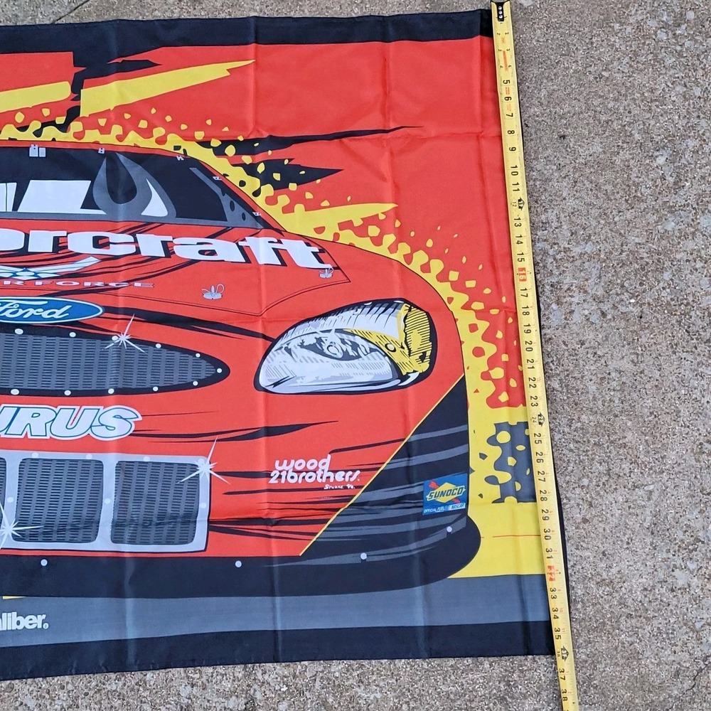 NEW Ricky Rudd #21 Nascar 3X5 ft Large Flag Motorcraft Racing Team Caliber Ford - Picture 9 of 13